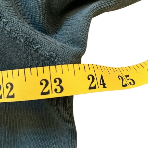 American Eagle Green Geometric Graphic Hoodie Sweatshirt Distressed Cotton Large - Picture 7 of 12